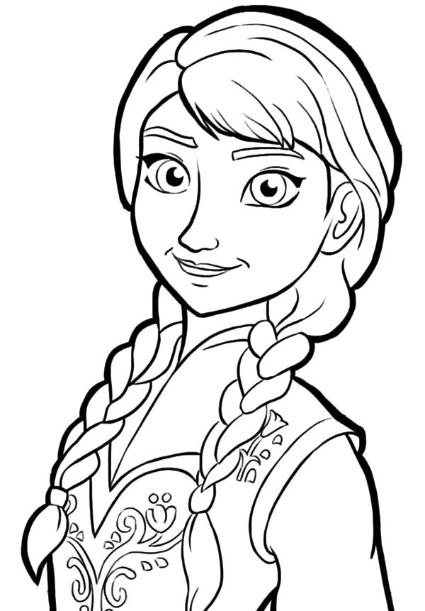 Disney Frozen Princess Anna Coloring Pages | Best Place to Color