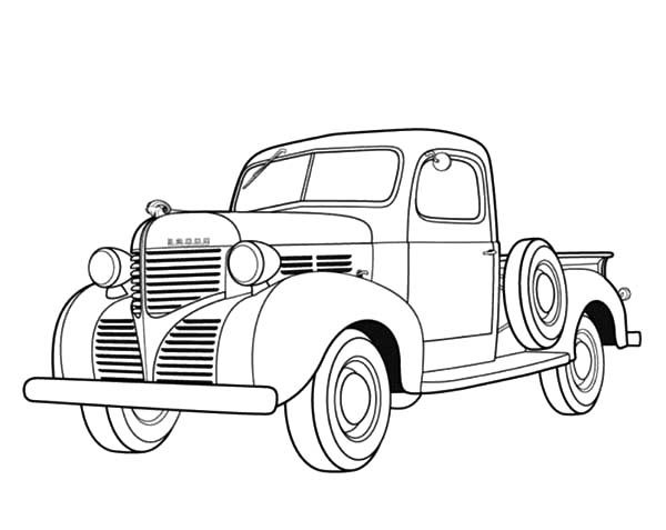 old classic trucks coloring pages - photo #10