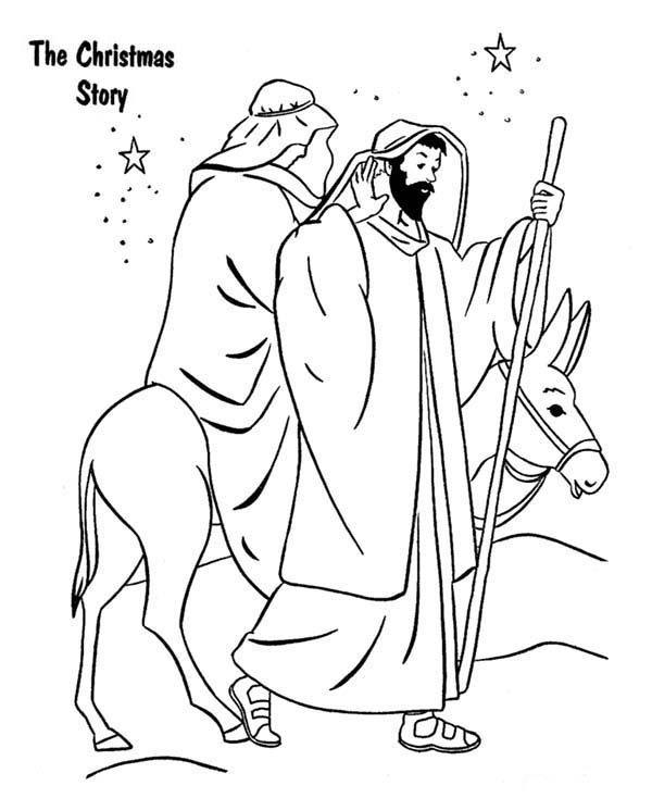 Bible Christmas Story Coloring Pages | Best Place to Color