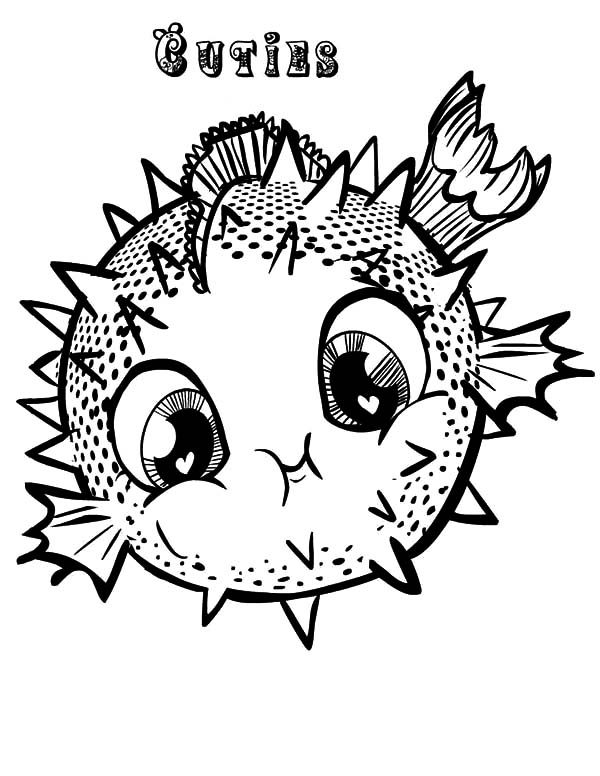 ocean puffer fish coloring pages free - photo #15