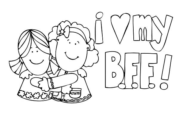 i love my bff coloring pages - photo #1