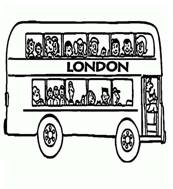 London Double Decker Bus Driver Coloring Pages Best Place To Color