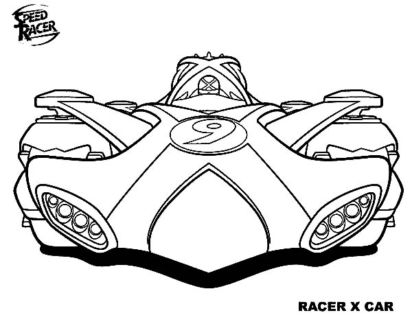 racer x coloring pages - photo #2