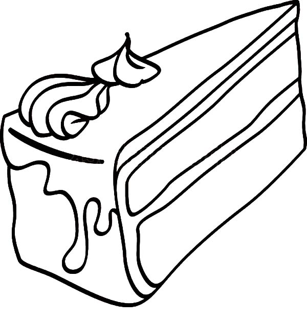 cake slices coloring pages - photo #9
