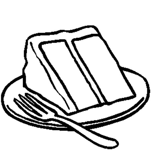 Drawing Cake Slice Coloring Pages | Best Place to Color