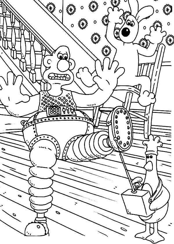 wallace and gromit coloring pages - photo #24