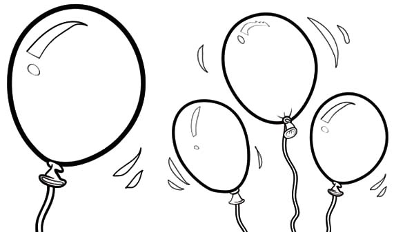 images of balloon for coloring book pages - photo #36