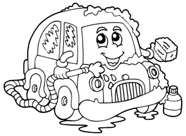 car wash clipart black and white - photo #14