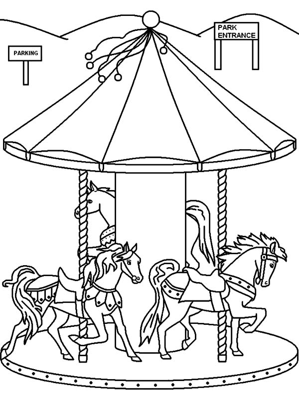 coloring pages of ferris wheel - photo #30