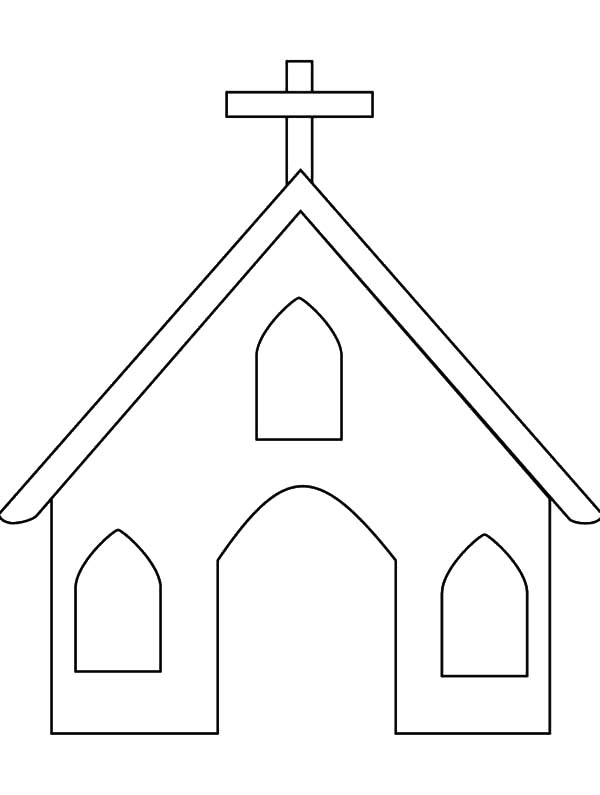 clip art church outline - photo #12