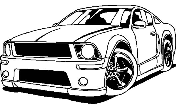 2006 Ford Mustang Car Coloring Pages | Best Place to Color