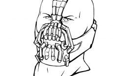 Bane Batman, Bane Batman Special Breathing Mask Coloring Pages: Bane Batman Special Breathing Mask Coloring Pages