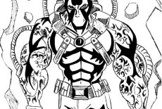 Bane Batman, Bane Batman Walking Through The Wall Coloring Pages: Bane Batman Walking Through the Wall Coloring Pages