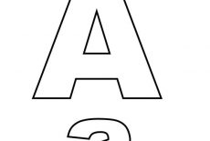 Letter A, Big And Small A On Learning Letter A Coloring Page: Big and Small A on Learning Letter A Coloring Page