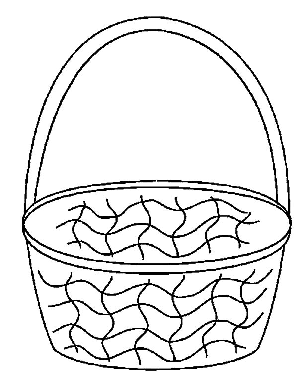 Empty Basket Of Flowers Coloring Pages: Empty Basket of Flowers ...