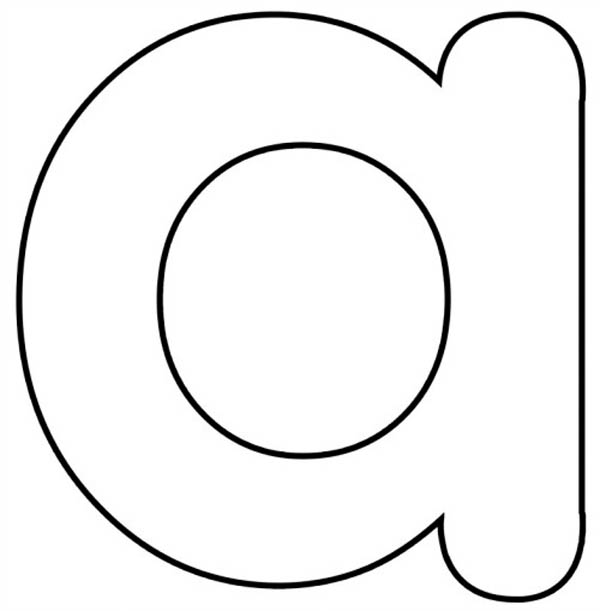 Small Letter A Coloring Page  Best Place to Color