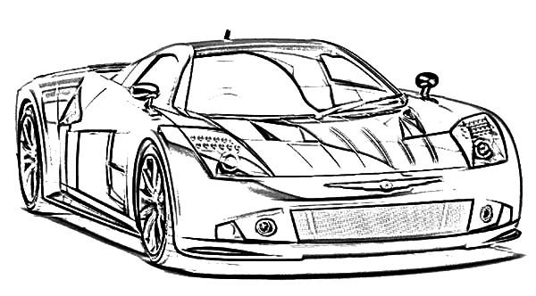 bmw car the awesome racing car coloring pages