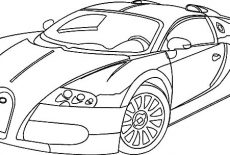 Bugatti Car, Beautiful Veyron Bugatti Car Coloring Pages: Beautiful Veyron Bugatti Car Coloring Pages