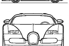 Bugatti Car, Bugatti Car Veyron Model Coloring Pages: Bugatti Car Veyron Model Coloring Pages