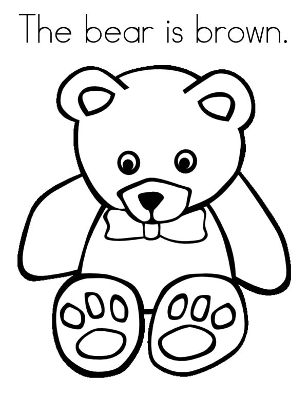 Little Brown Bear Coloring Pages | Best Place To Color