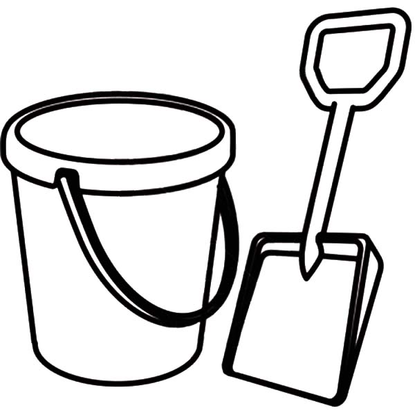 Download Picture Of Shovel And Beach Bucket Coloring Pages : Best Place to Color