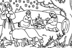 Bible Christmas Story, The Omen Birth Of The Savior Bible Christmas Story Coloring Pages: The Omen Birth of the Savior Bible Christmas Story Coloring Pages