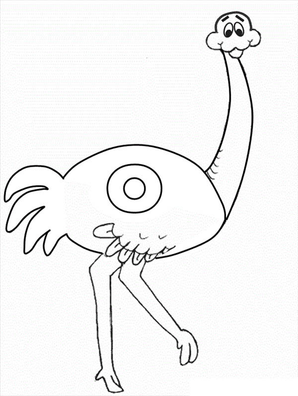 Alphabet Letter O For Ostrich Coloring Page : Best Place ...