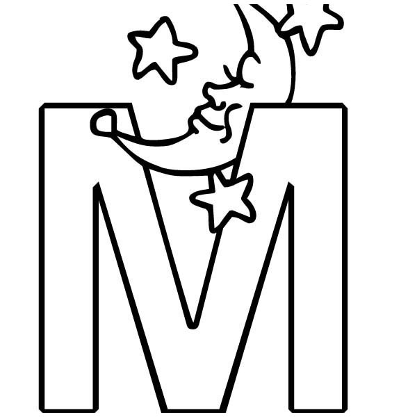 Letter M Coloring Page For Kids Best Place To Color
