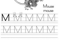 Letter M, Letter M Is For Mouse Worksheet Coloring Page: Letter M is for Mouse Worksheet Coloring Page