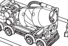 Car Transporter, Car Transporter Lego Cement Truck Coloring Pages: Car Transporter Lego Cement Truck Coloring Pages