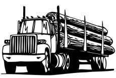 Car Transporter, Car Transporter Logging Truck Coloring Pages: Car Transporter Logging Truck Coloring Pages