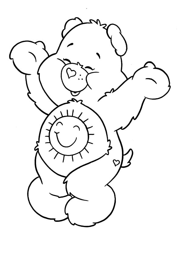 black and white care bear