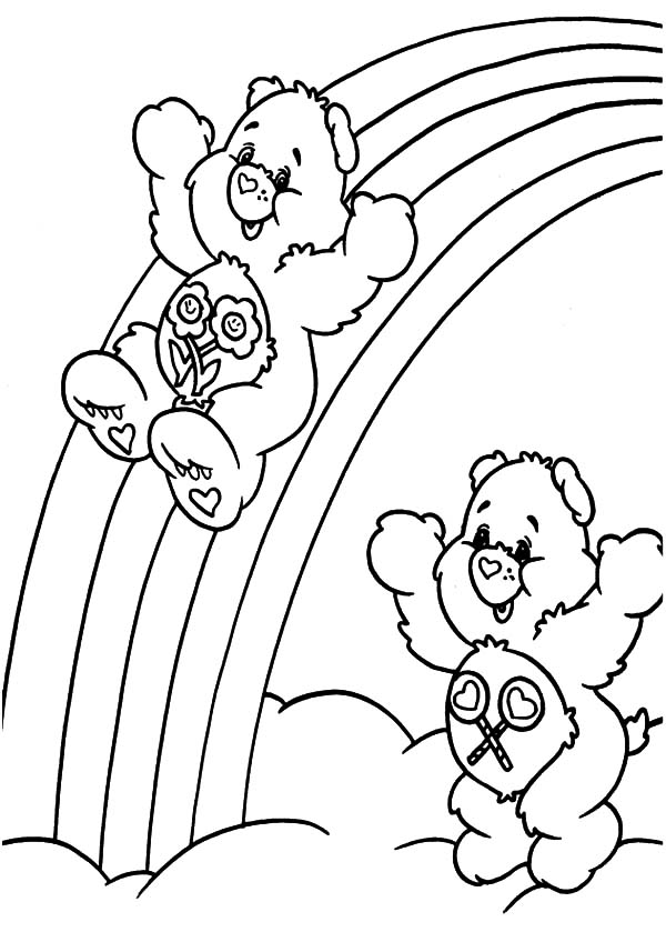 Featured image of post Rainbow Care Bears Coloring Pages To get more picture relevant to the image above you could check out the next related images widget on the bottom of the site you could find other entertaining coloring picture to collect