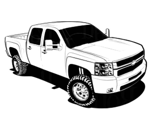 Gambar Truck Coloring Pages Free Printable 6 Cars Trucks di Rebanas ...