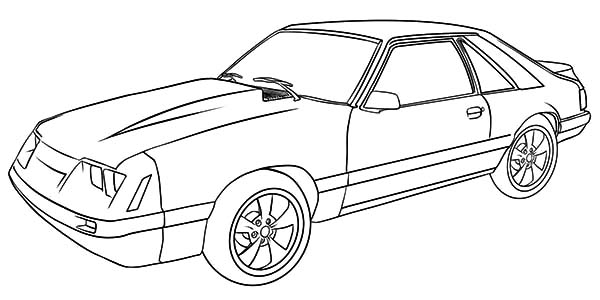 Ford Mustang GT Car Coloring Pages | Best Place to Color