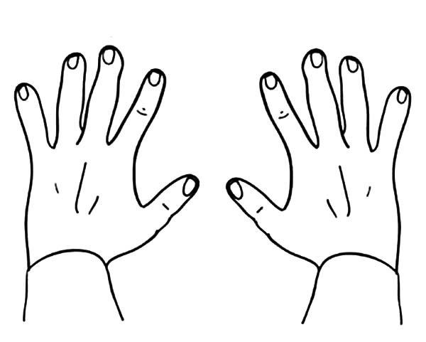 Download Finger Numbers Hands Coloring Pages : Best Place to Color