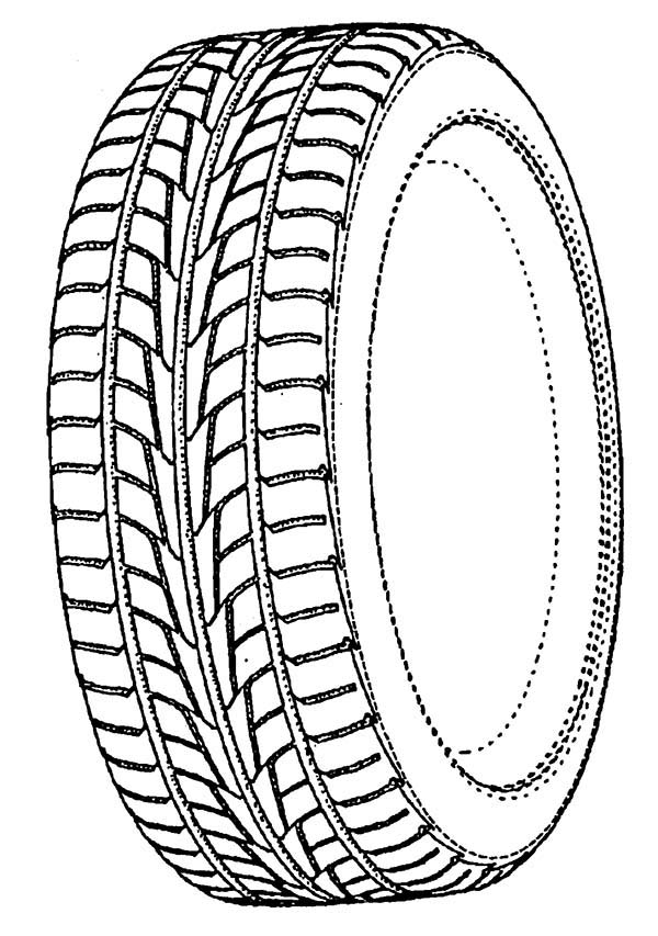 How To Draw Car Tire Coloring Pages | Best Place to Color