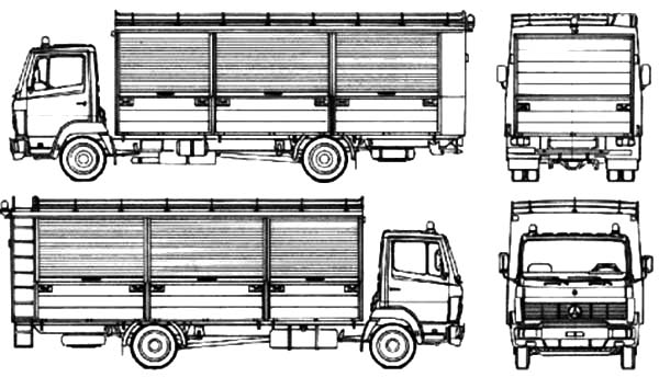 mercedes benz car transporter coloring pages  best place to